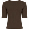 LA ROUGE ApS NOOS - Lisa S/S T-shirt T-shirt Dark Brown
