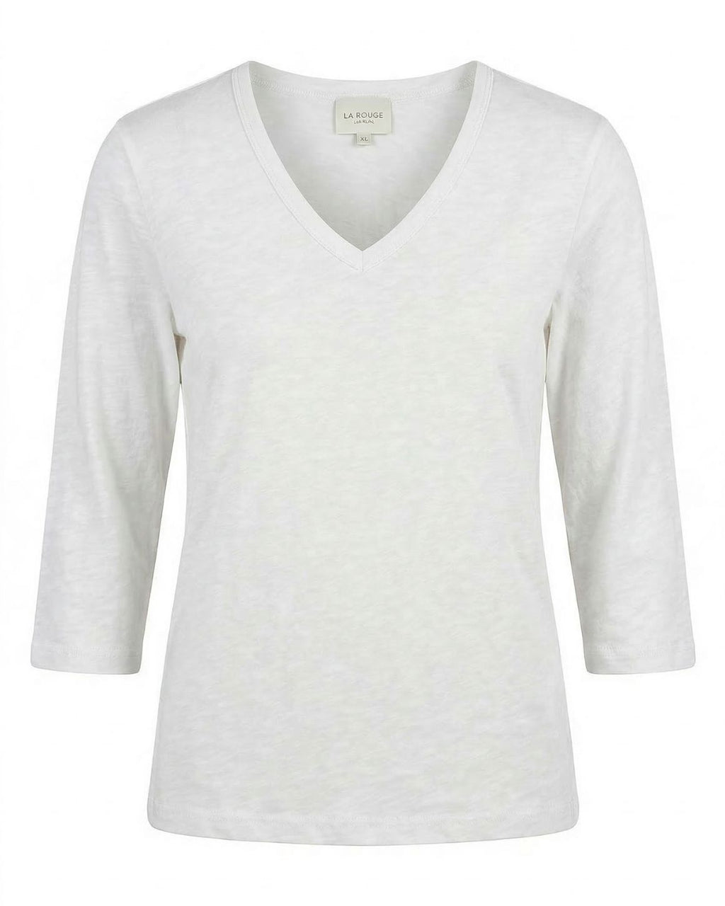 LA ROUGE ApS NOOS - Lise 3/3 V-neck T-shirt White