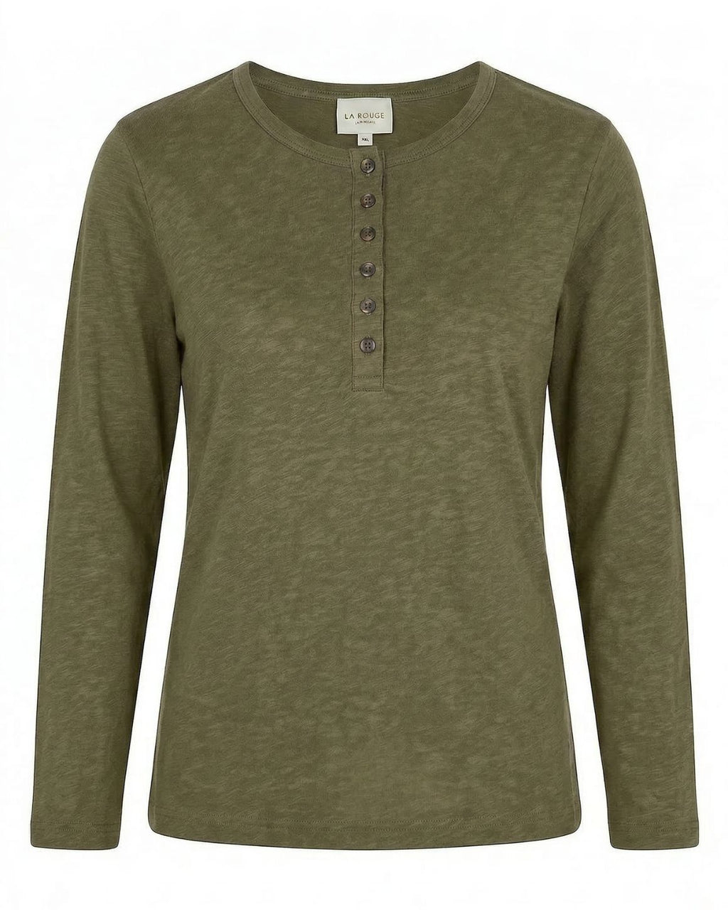 LA ROUGE ApS NOOS - Lise L/S Granddad Long Sleeve Army Green