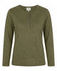 LA ROUGE ApS NOOS - Lise L/S Granddad Long Sleeve Army Green