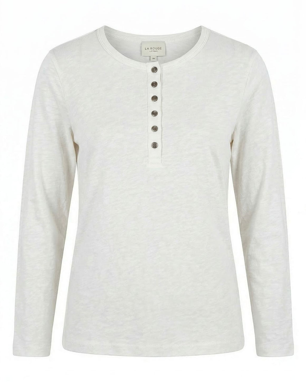 LA ROUGE ApS NOOS - Lise L/S Granddad Long Sleeve White