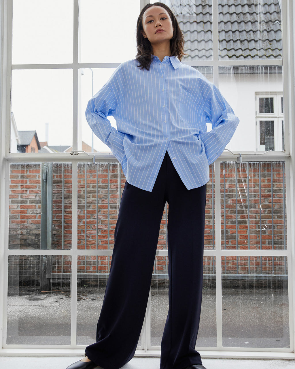 LA ROUGE ApS NOOS - Nelly Shirt Striped Shirt Blue stripe
