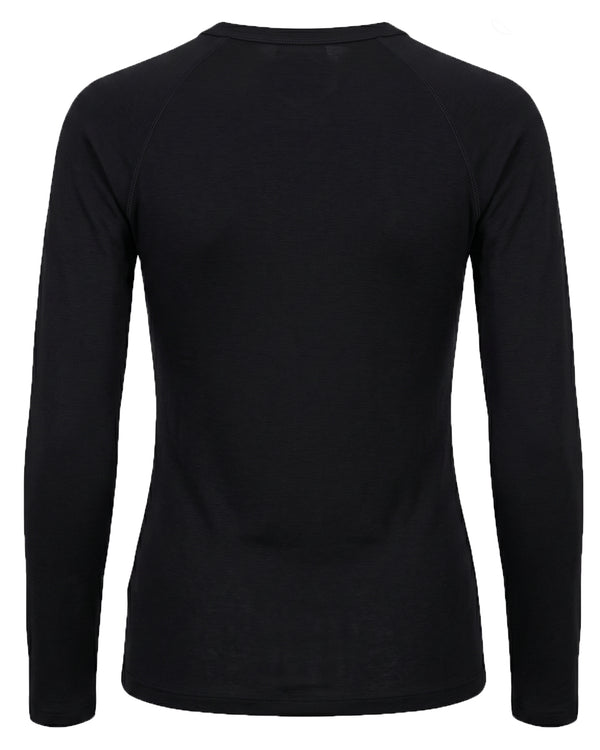 LA ROUGE ApS NOOS - Sille Wool L/S Raglan Sleeve T-shirt Black