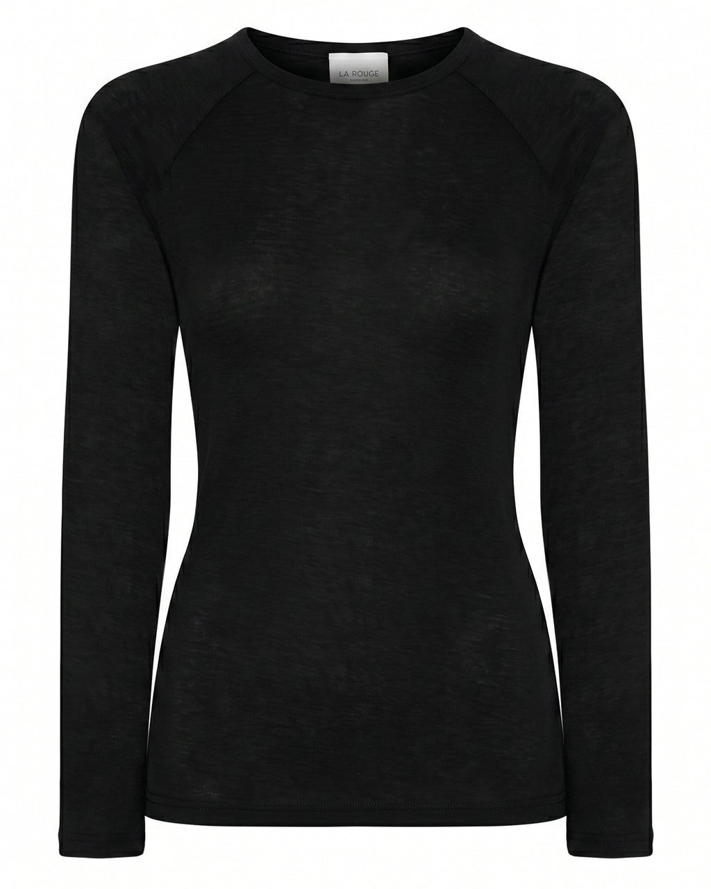 LA ROUGE ApS NOOS - Sille Wool L/S Raglan Sleeve T-shirt Black