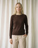 LA ROUGE ApS NOOS - Sille Wool L/S Raglan Sleeve T-shirt Dark Brown
