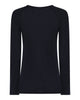 LA ROUGE ApS NOOS - Sille Wool L/S Raglan Sleeve T-shirt Navy