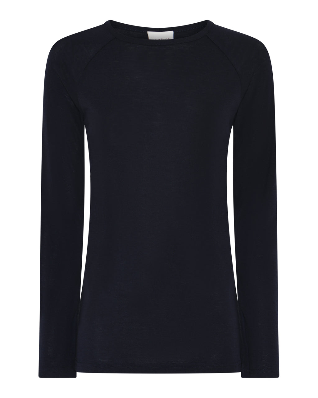 LA ROUGE ApS NOOS - Sille Wool L/S Raglan Sleeve T-shirt Navy