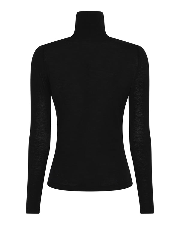 LA ROUGE ApS NOOS - Sille Wool Rollerneck Rollerneck Black