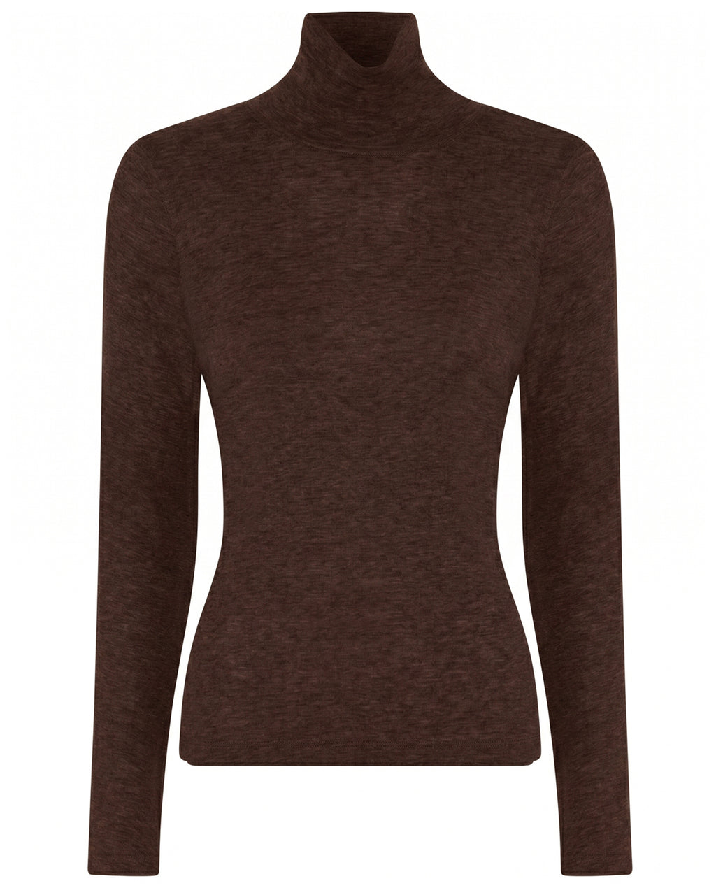 LA ROUGE ApS NOOS - Sille Wool Rollerneck Rollerneck Dark Brown