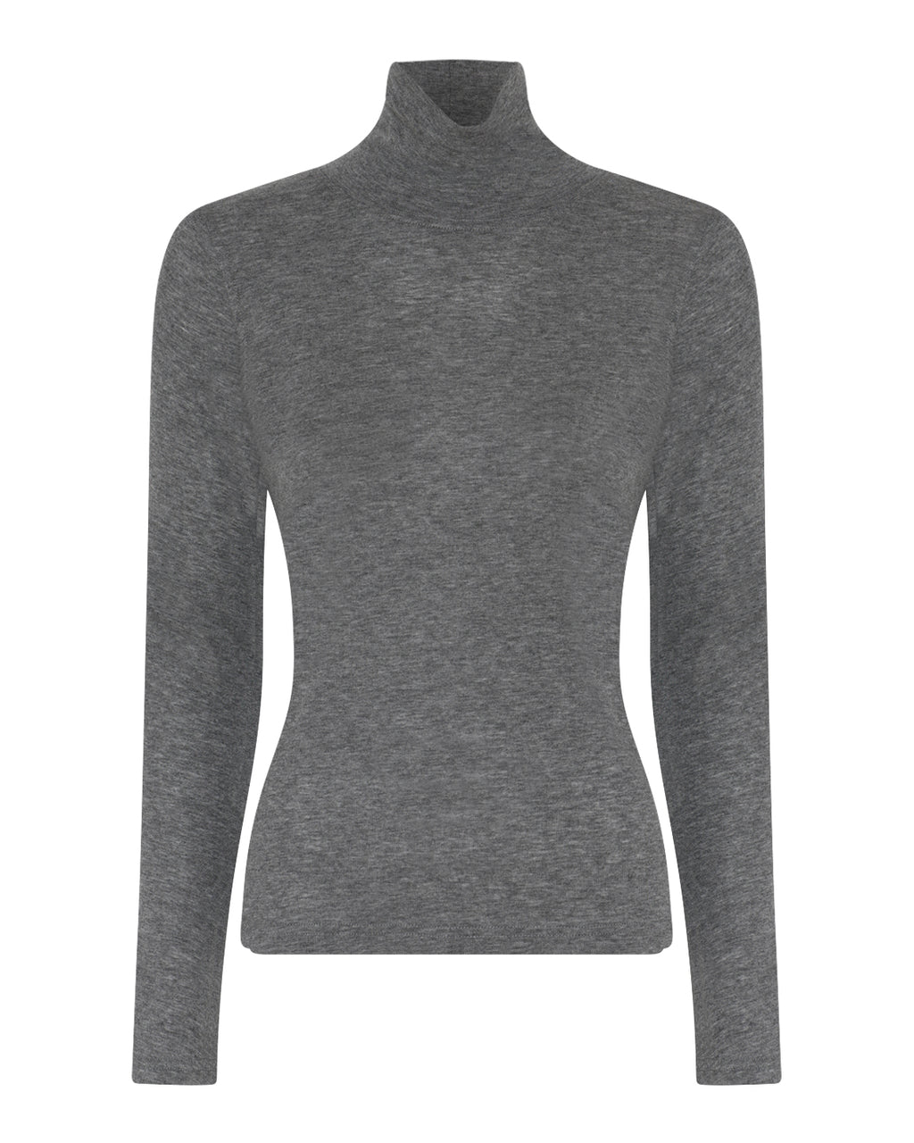 LA ROUGE ApS NOOS - Sille Wool Rollerneck Rollerneck Dark Grey Melange