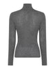 LA ROUGE ApS NOOS - Sille Wool Rollerneck Rollerneck Dark Grey Melange