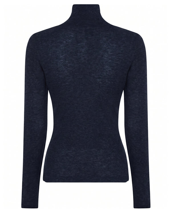 LA ROUGE ApS NOOS - Sille Wool Rollerneck Rollerneck Navy