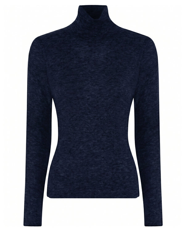 LA ROUGE ApS NOOS - Sille Wool Rollerneck Rollerneck Navy