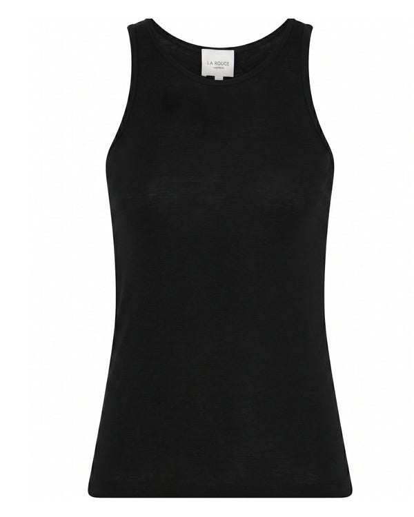 LA ROUGE ApS NOOS - Sille Wool Singlet Singlet top Black