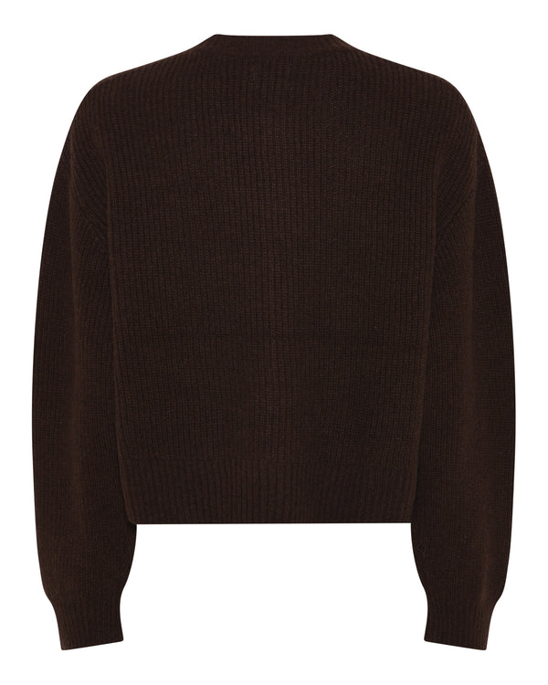 LA ROUGE ApS NOOS - Sisse Cardigan Cardigan Dark Brown