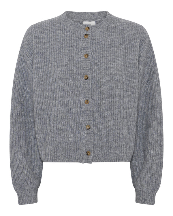 LA ROUGE ApS NOOS - Sisse Cardigan Cardigan Grey Melange