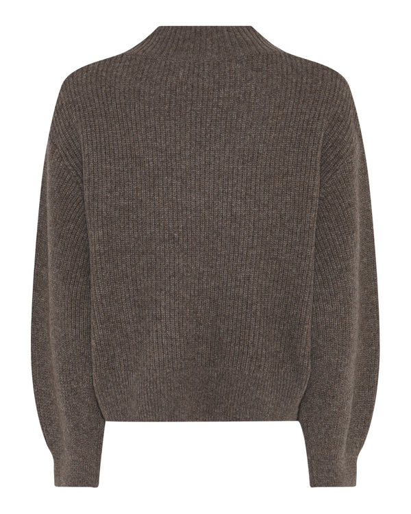 LA ROUGE ApS NOOS - Sisse Knit Knit Brown Melange