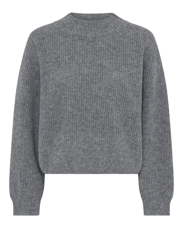 LA ROUGE ApS NOOS - Sisse Knit Knit Grey Melange
