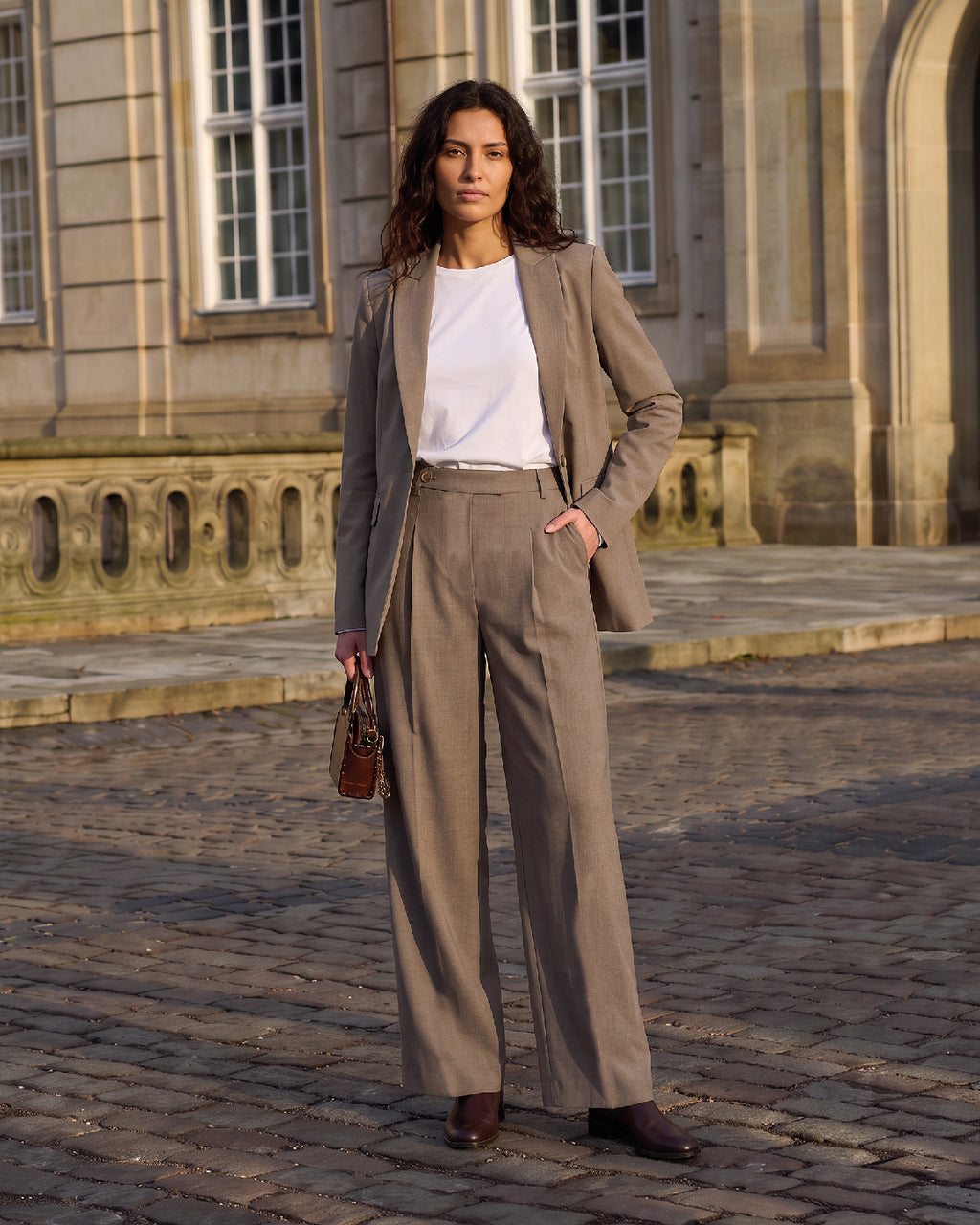 LA ROUGE ApS NOOS - Trine Pants Pants Greige