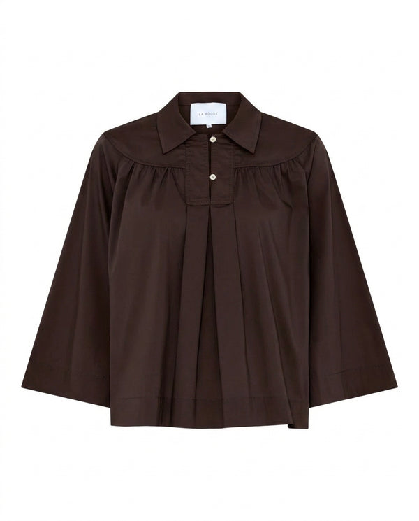 LA ROUGE ApS NOOS - Vilma Shirt Shirt Dark Brown