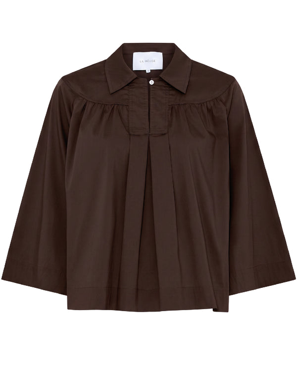 LA ROUGE ApS NOOS - Vilma Shirt Shirt Dark Brown