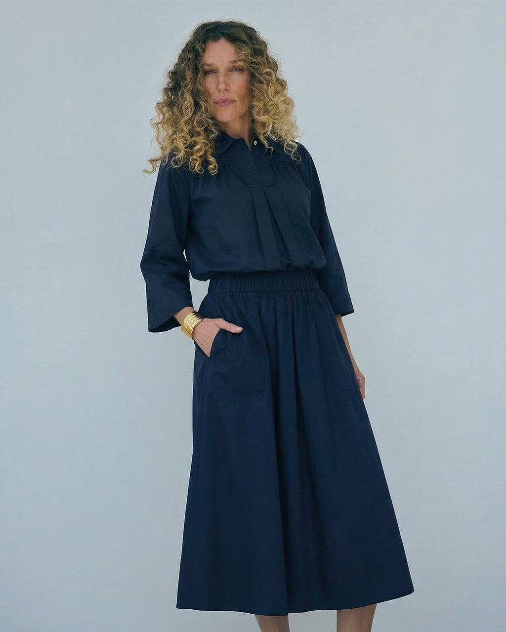 LA ROUGE ApS NOOS - Vilma Shirt Shirt Navy