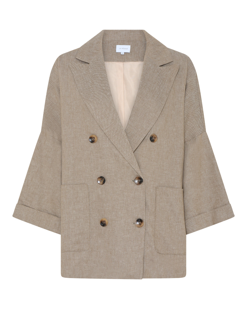 LA ROUGE ApS Nanna Blazer Blazer Dark Sand