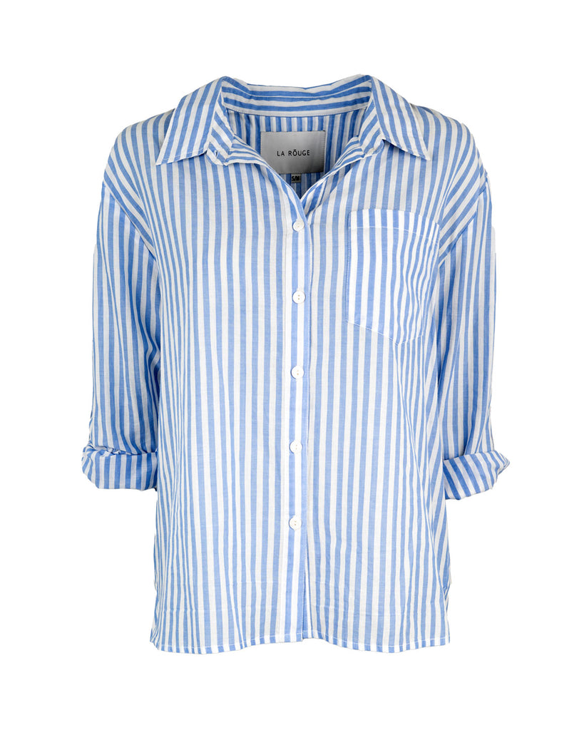 LA ROUGE ApS Pernille Shirt Shirt Blue/White Stripe