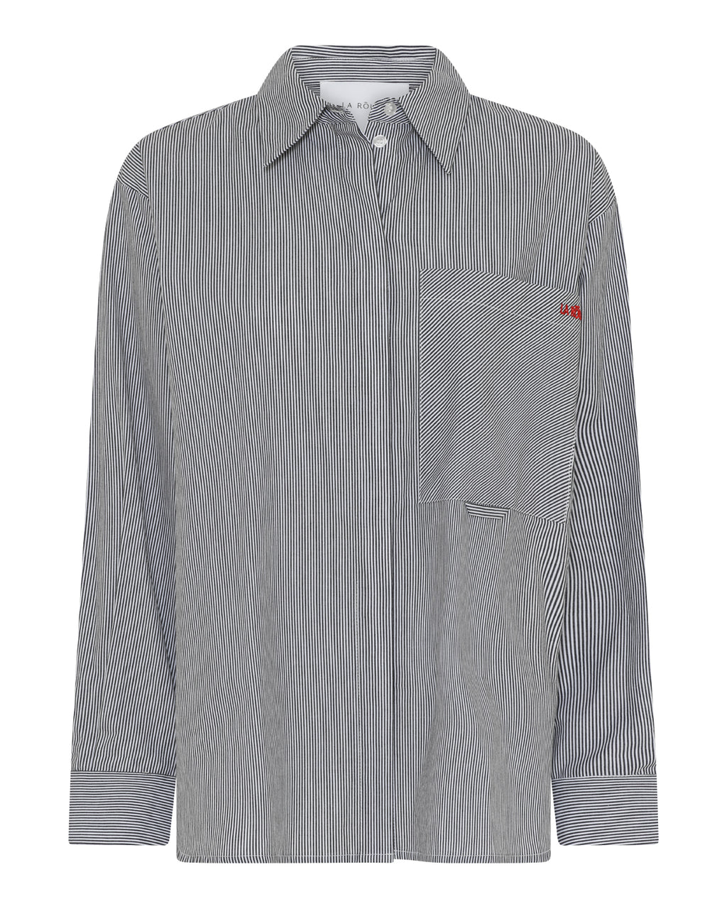 LA ROUGE ApS Petra Shirt Shirt Black/White Stripe