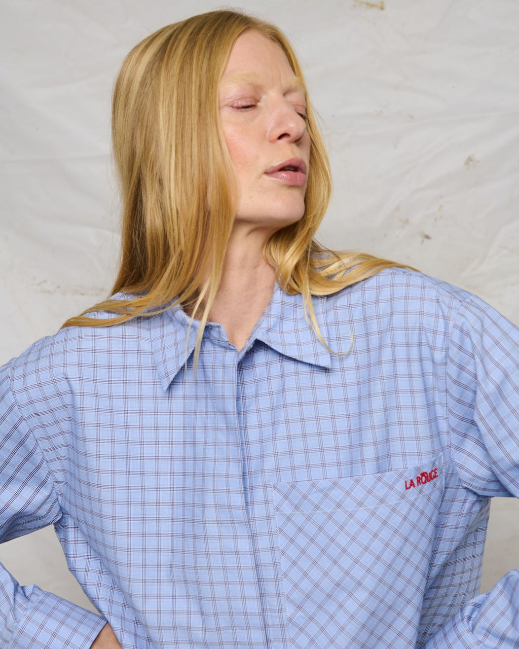 LA ROUGE ApS Petra Shirt Shirt Blue checks