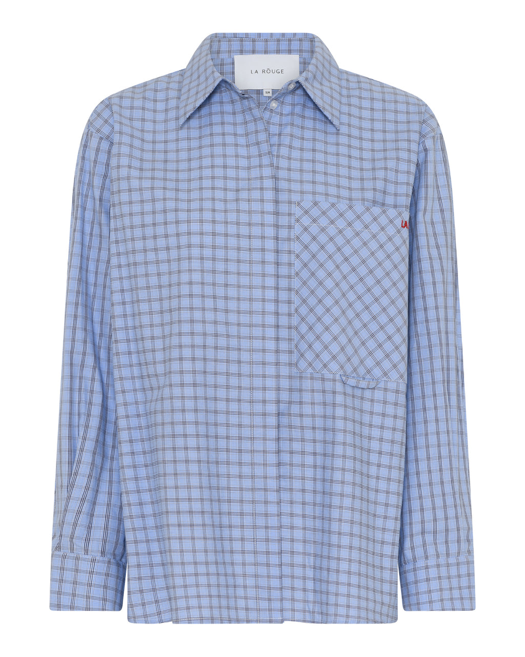 LA ROUGE ApS Petra Shirt Shirt Blue checks