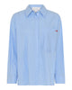 LA ROUGE ApS Petra Shirt Shirt Blue stripe