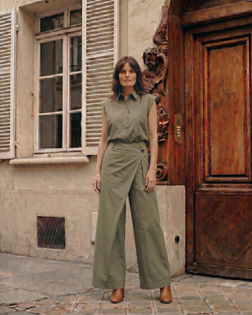 LA ROUGE ApS Pia Blouse Blouse Army Green