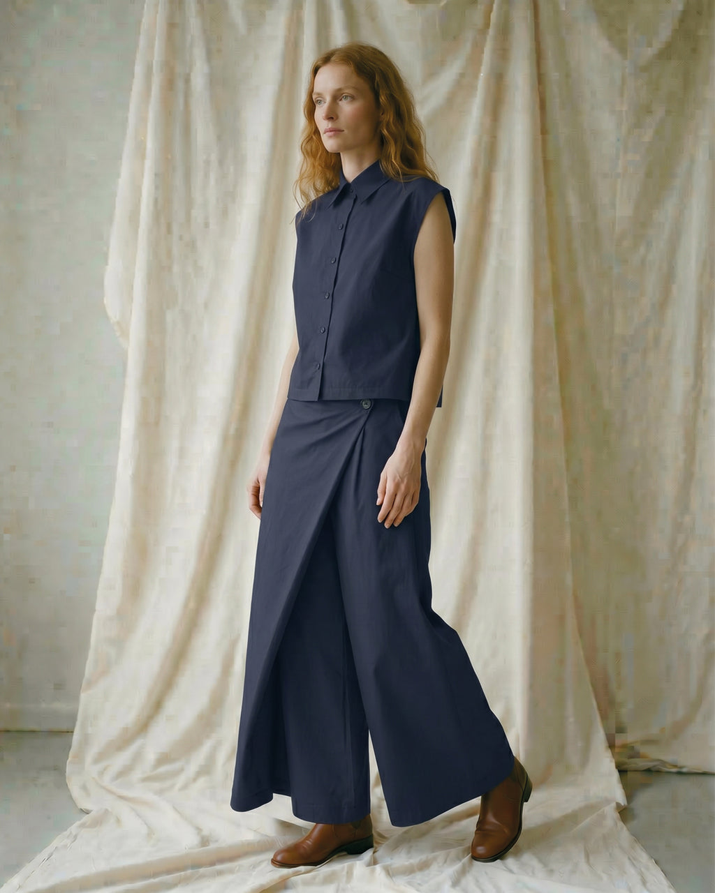 LA ROUGE ApS Pia Blouse Blouse Navy