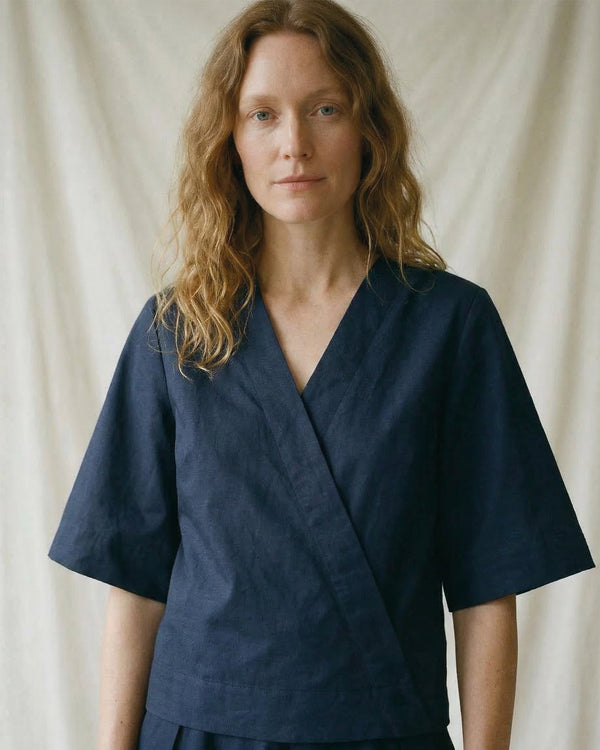 LA ROUGE ApS Pia Blouse S/S Blouse Navy