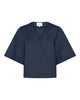 LA ROUGE ApS Pia Blouse S/S Blouse Navy