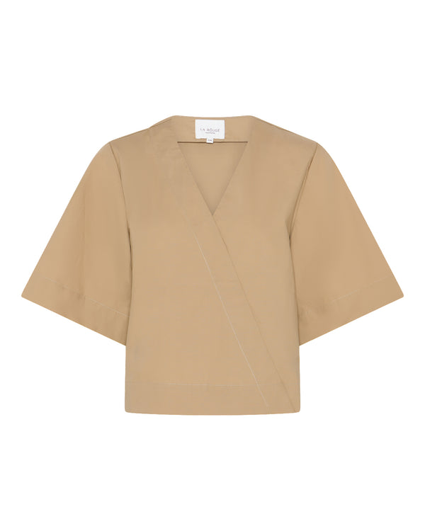 LA ROUGE ApS Pia Blouse S/S Blouse Sand