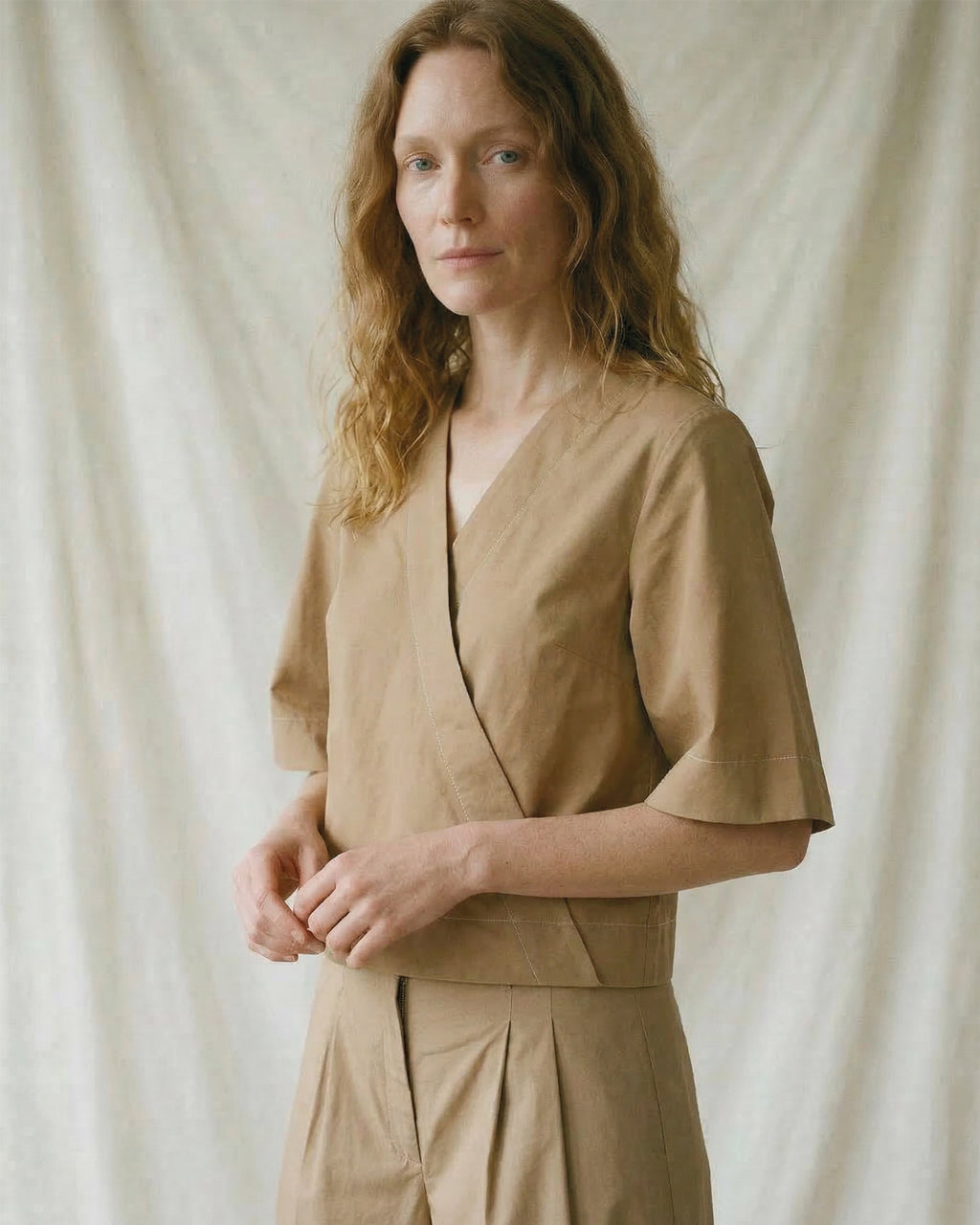LA ROUGE ApS Pia Blouse S/S Blouse Sand