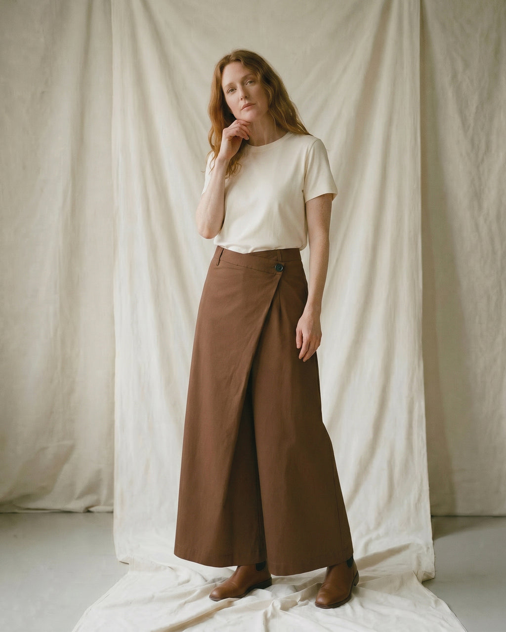 LA ROUGE ApS Pia Pants Pants Dark Brown