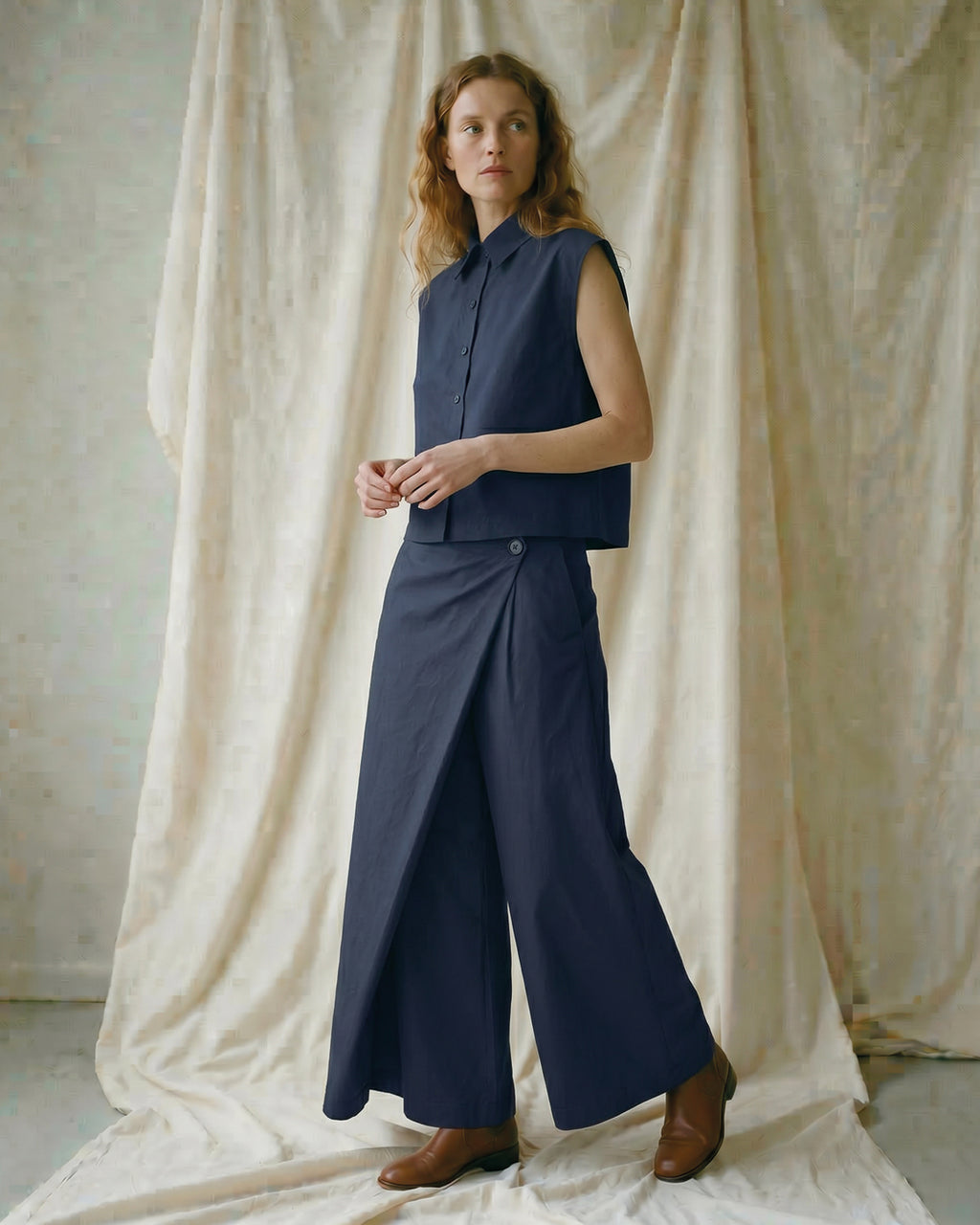 LA ROUGE ApS Pia Pants Pants Navy