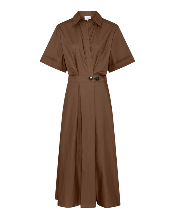 LA ROUGE ApS Pia S/S Dress Dress Dark Brown
