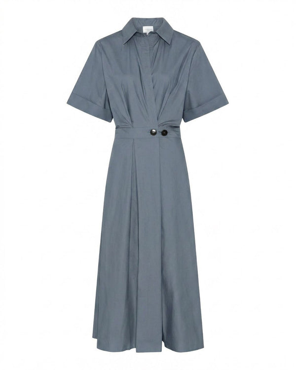LA ROUGE ApS Pia S/S Dress Dress Dusky Blue
