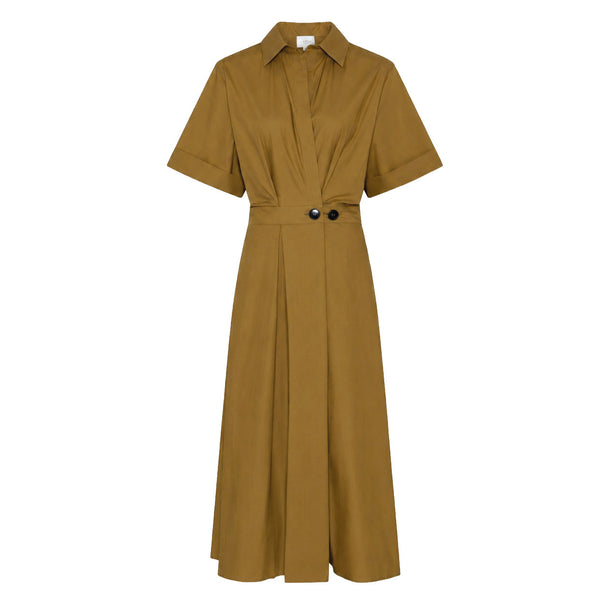 LA ROUGE ApS Pia S/S Dress Dress Khaki