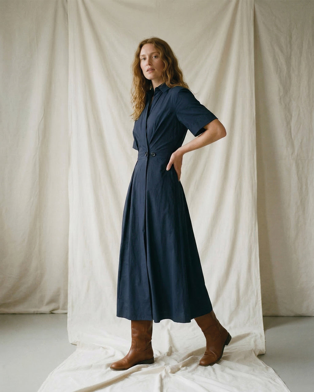 LA ROUGE ApS Pia S/S Dress Dress Navy