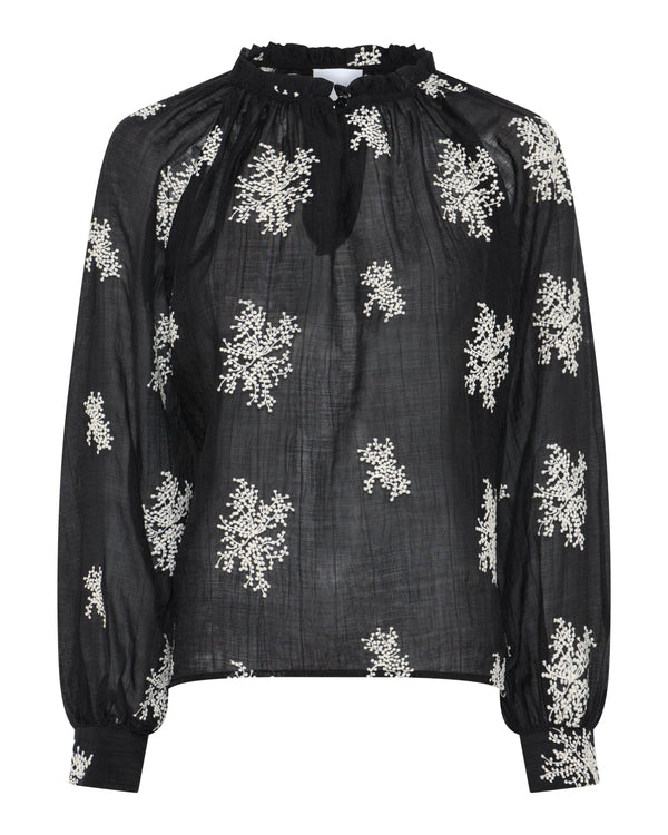 LA ROUGE ApS Pretty Blouse Blouse Black