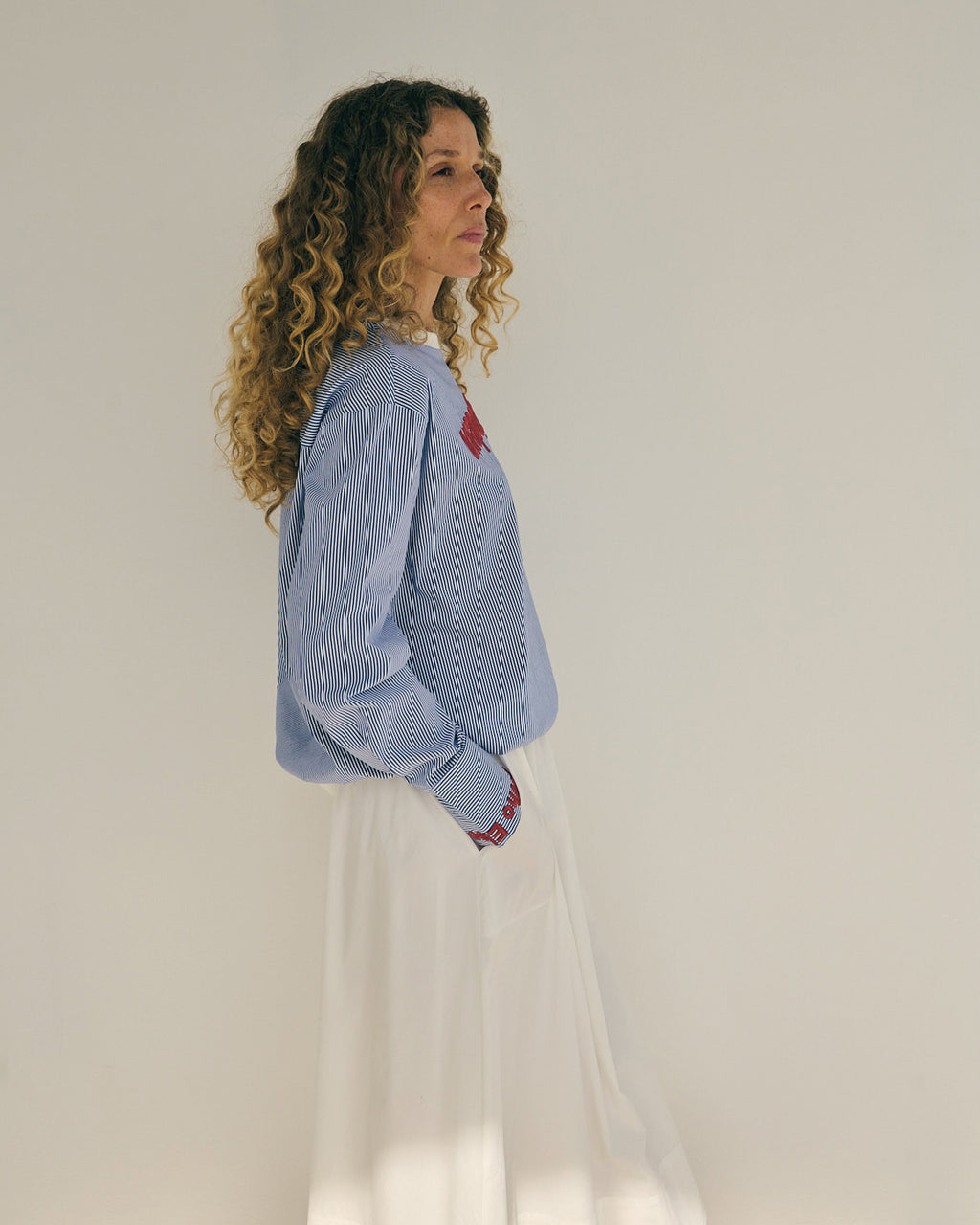 LA ROUGE ApS Rene Blouse Blouse Blue/White