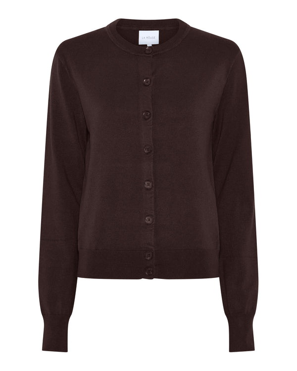 LA ROUGE ApS Sailor Cardigan Cardigan Dark Brown