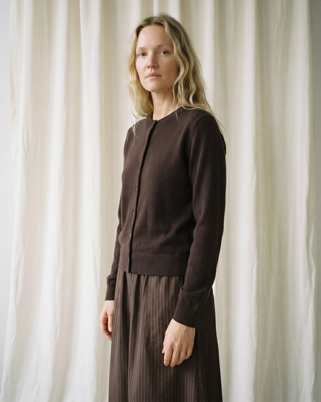 LA ROUGE ApS Sailor Cardigan Cardigan Dark Brown