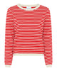 LA ROUGE ApS Sailor Knit L/S Knit Off White / Red Stripe