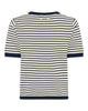 LA ROUGE ApS Sailor Knit S/S Knit Offwhite/navy stripe